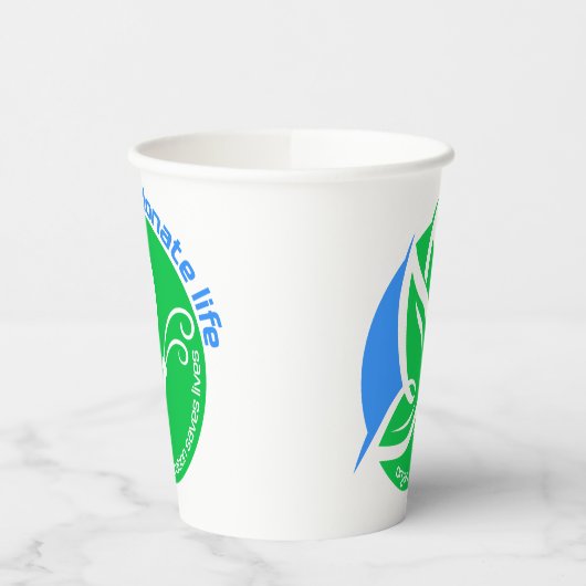 Donate Life an Organ Donor Awareness Butterfly 紙コップ (左)