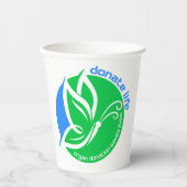 Donate Life an Organ Donor Awareness Butterfly 紙コップ (正面)