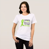 Donate Life Awareness Hero Support Thankful Unisex トライブレンドＴシャツ (正面全面)