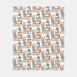 Donate Life BOHO フリースブランケット