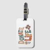 Donate Life BOHO ラゲッジタグ (正面縦)