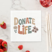 Donate Life BOHO Awareness スタンダードランチョンナプキン (インサイチュ)