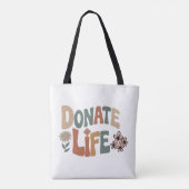 Donate Life BoHo Awareness トートバッグ (裏面)