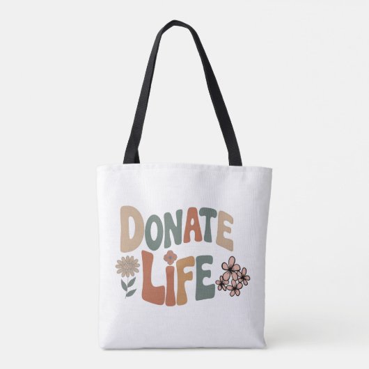 Donate Life BoHo Awareness トートバッグ (裏面)