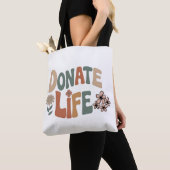 Donate Life BoHo Awareness トートバッグ (クローズアップ)