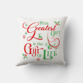 Donate the Gift of Life a Donor Awareness Holiday クッション (裏面)