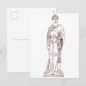 Donatello’s Saint George - Renaissance Sculpture シーズンポストカード (正面/裏面)
