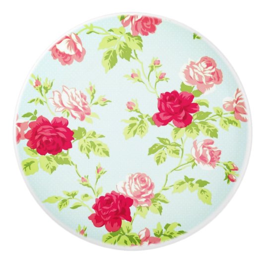 Don'be Blueヴィンテージスタイルノブ/プル セラミックノブ (正面)