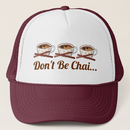 Don'Be Chai （シャイ）インディアンスパイス茶おもしろいグルメ キャップ (正面)
