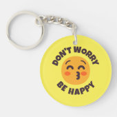 Don'Be Happy文字&カラー絵文字 キーホルダー (正面)