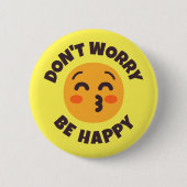 Don'Be Happy文字&カラー絵文字 缶バッジ (正面)