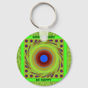 Don'Be Happy Artプリント キーホルダー