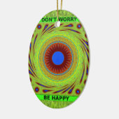 Don'Be Happy Artプリント セラミックオーナメント (左)