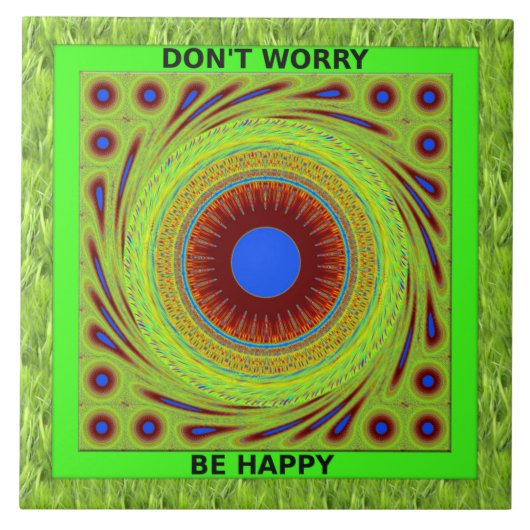 Don'Be Happy Artプリント タイル (正面)