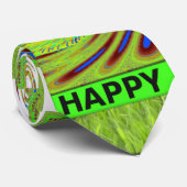 Don'Be Happy Artプリント ネクタイ (ロール)
