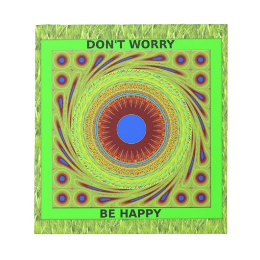 Don'Be Happy Artプリント ノートパッド (正面)