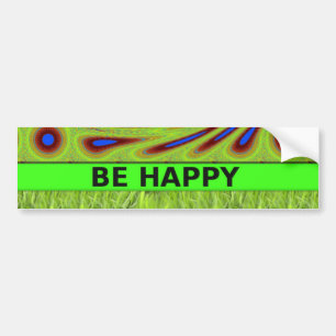 Don'Be Happy Artプリント バンパーステッカー