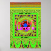 Don'Be Happy Artプリント ポスター (正面)