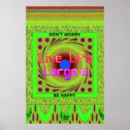 Don'Be Happy Artプリント ポスター