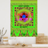 Don'Be Happy Artプリント ポスター (キッチン)