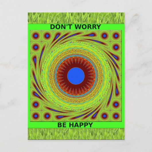 Don'Be Happy Artプリント ポストカード (正面)