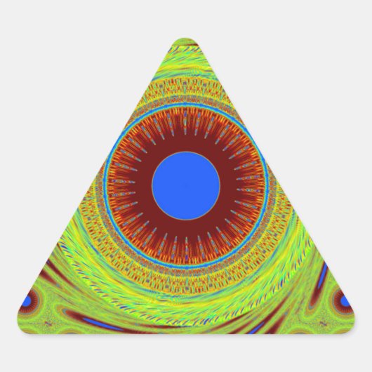 Don'Be Happy Artプリント 三角形シール (正面)