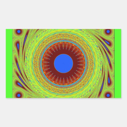 Don'Be Happy Artプリント 長方形シール (正面)