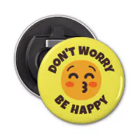 Don'Be Happy文字&カラー絵文字 栓抜き | Zazzle.co.jp