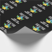 Don'Be Parrot-Obird Parrot Punおもしろい Dark BG ラッピングペーパー (角)