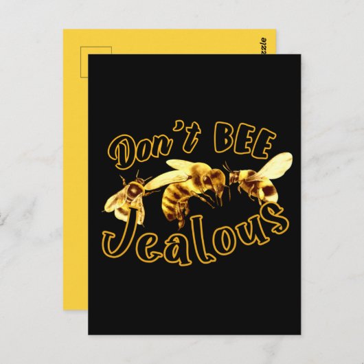 Don'Bee嫉妬しないおもしろい引用文 ポストカード (正面/裏面)