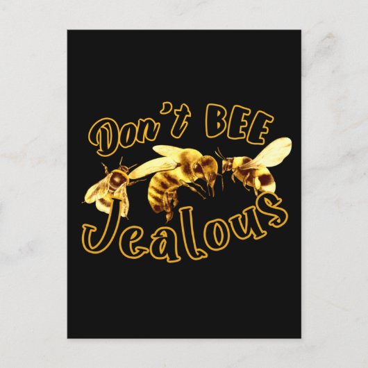Don'Bee嫉妬しないおもしろい引用文 ポストカード (正面)