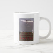 Doncaster、英国、First Aviation Races ジャンボコーヒーマグカップ (右)