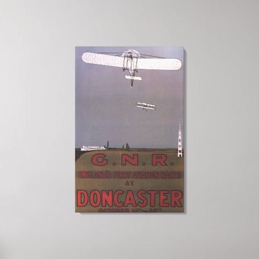 Doncaster, England – ファースト・エアビエーション・レース キャンバスプリント (正面)