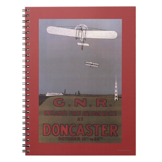 Doncaster, England – ファースト・エアビエーション・レース ノートブック (正面)