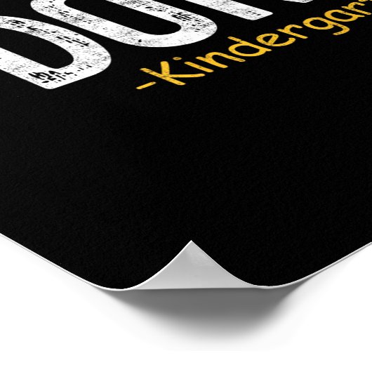 Done幼稚園卒業2025ギフト先生La ポスター (角)