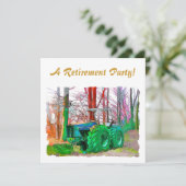 DONE耕作退職招待状 カード (スタンド正面)