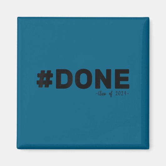 #done 2024年卒業者 楽しい 2024年卒業 マグネット (正面)