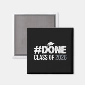#done 2026年卒業 卒業生 高校卒業 2026 卒 マグネット (正面/裏面)