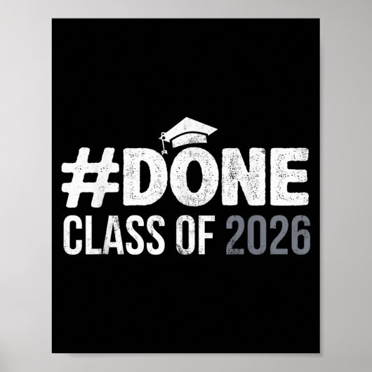 #done 2026年卒 卒業 シニア 2026年 卒業式 ポスター (正面)