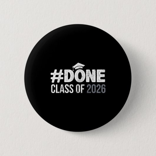 #done 2026年卒 卒業 シニア 2026年 卒業式 缶バッジ (正面)