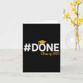 #done Cl Of 2025 – 卒業So Done Senior 2025 カード (黄色い花)