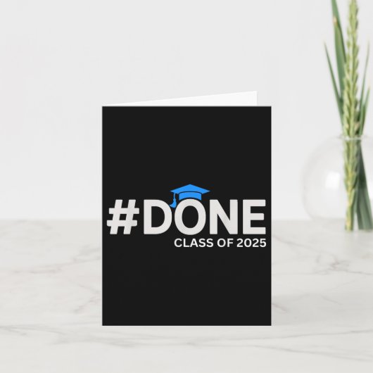 #done Cl Of 2025 – 卒業So Done Senior 2025 カード (正面)