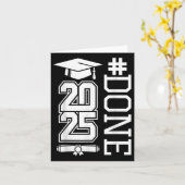 #done Cl Of 2025 – 卒業So Done Senior 2025 カード (黄色い花)