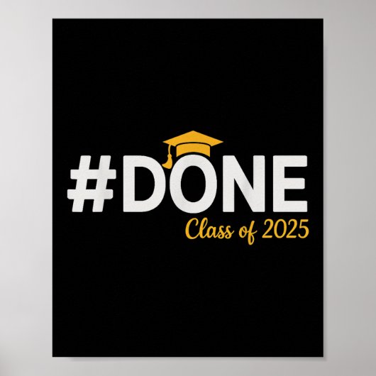 #done Cl Of 2025 – 卒業So Done Senior 2025 ポスター (正面)