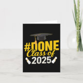Done Cl Of 2025 Graduate Matching Group Graduation カード (正面)