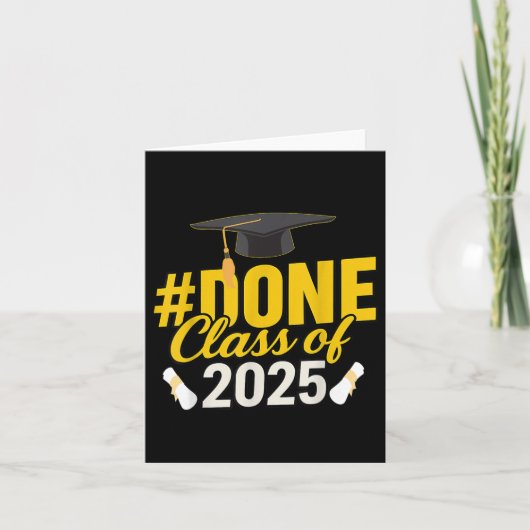 Done Cl Of 2025 Graduate Matching Group Graduation カード (正面)