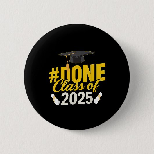 Done Cl Of 2025 Graduate Matching Group Graduation 缶バッジ (正面)