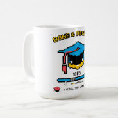 Done & Degreed」 -レトロゲーマースタイル コーヒーマグカップ (正面左)