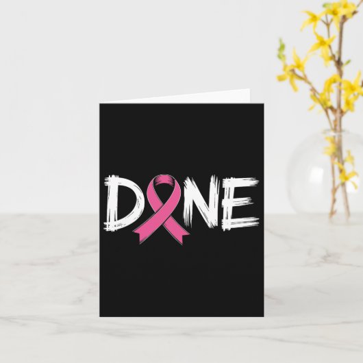 Done End Of Chemo Last Day Radiation Survivor Brea カード (黄色い花)