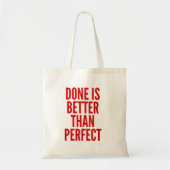 Done is Better than Perfect トートバッグ (正面)